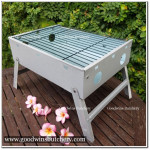 BBQ GRILLER traditional ancient charcoal griller panggangan sate jadoel MOEGEN silver 35x26x9cm